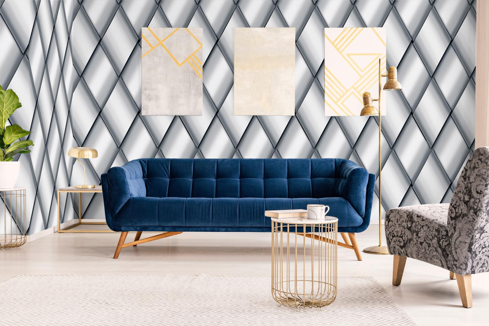 Панно Marburg Smart Art 46787 2,7×1,06 фото в интерьере