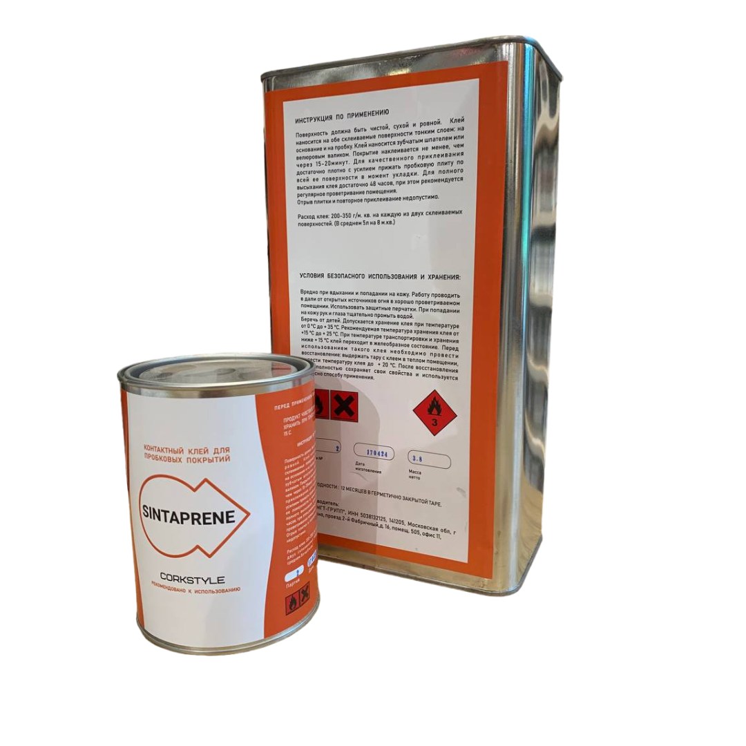 Клей для пробки Corkstyle Sintapren 5 л
