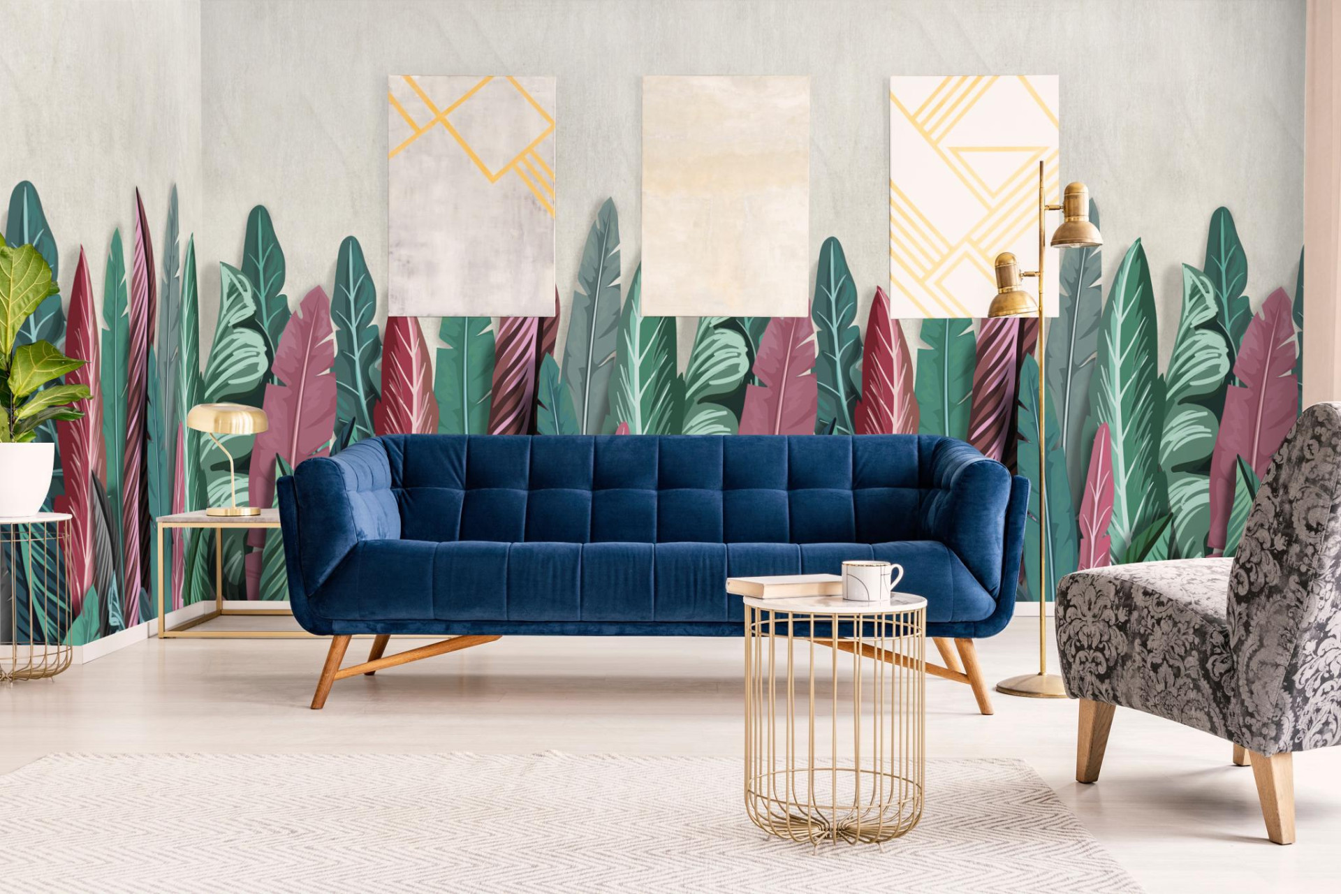 Панно Marburg Smart Art 47206 2,7×1,59 фото в интерьере