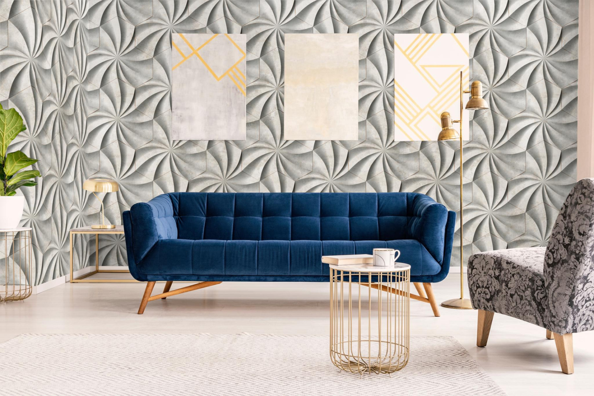 Панно Marburg Smart Art 47229 2,7×1,59 фото в интерьере