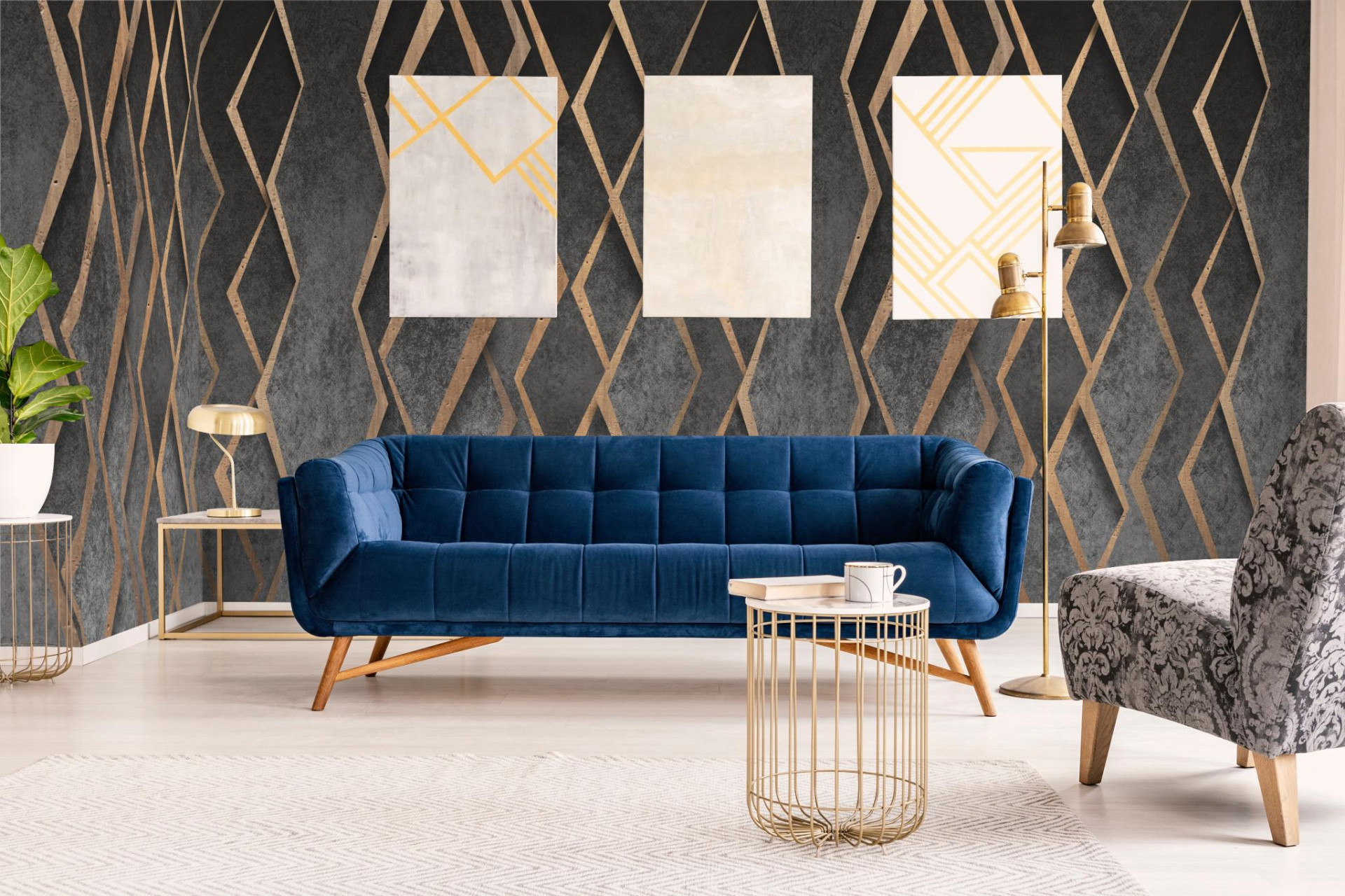 Панно Marburg Smart Art 47239 2,7×1,59 фото в интерьере