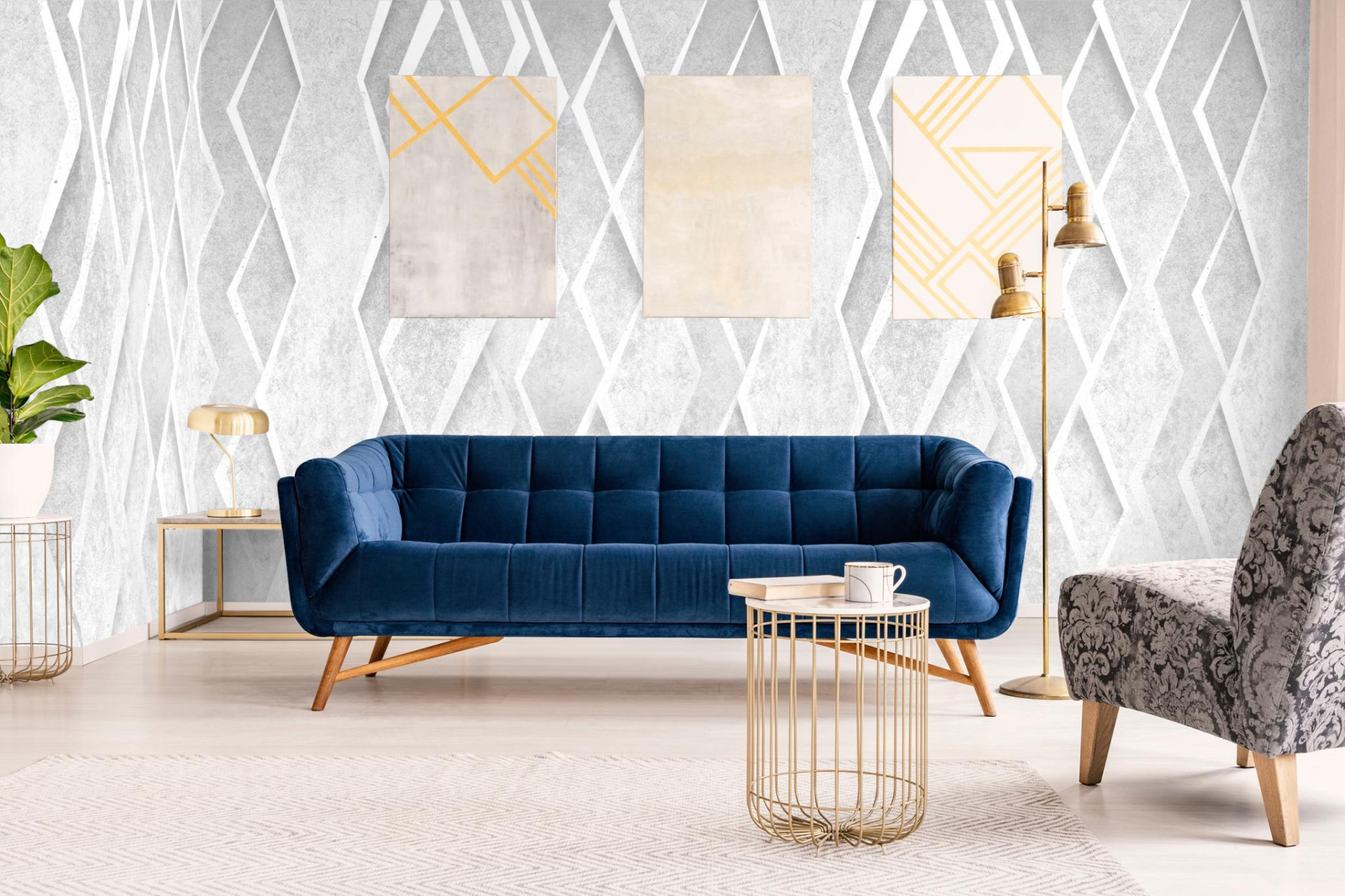 Панно Marburg Smart Art 47240 2,7×1,59 фото в интерьере