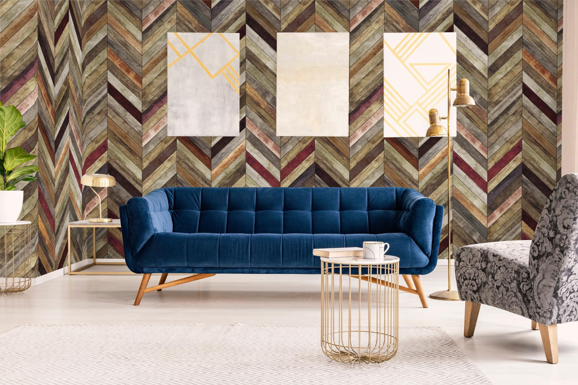 Панно Marburg Smart Art 47244 2,7×1,59 фото в интерьере