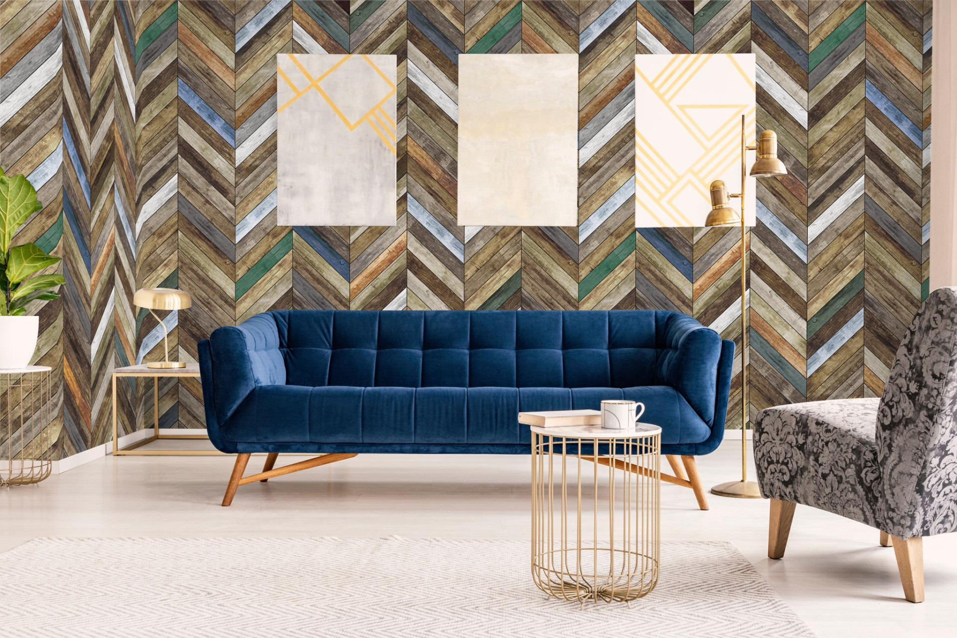 Панно Marburg Smart Art 47245 2,7×1,59 фото в интерьере