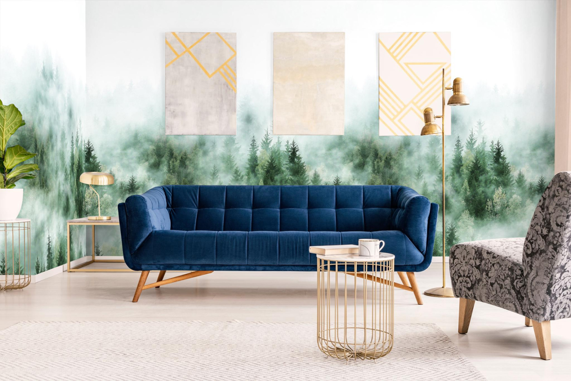 Панно Marburg Smart Art 47267 2,7×1,59 фото в интерьере