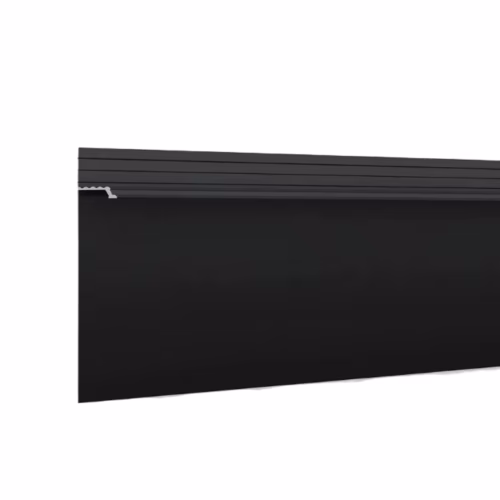 Плинтус алюминиевый скрытый с подсветкой Laconistiq Regular Черный RAL 9005 41-21-300 матовый 3000×80×13