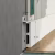 Плинтус алюминиевый скрытый с подсветкой Laconistiq Regular 41-100-300 без покрытия 3000×80×13