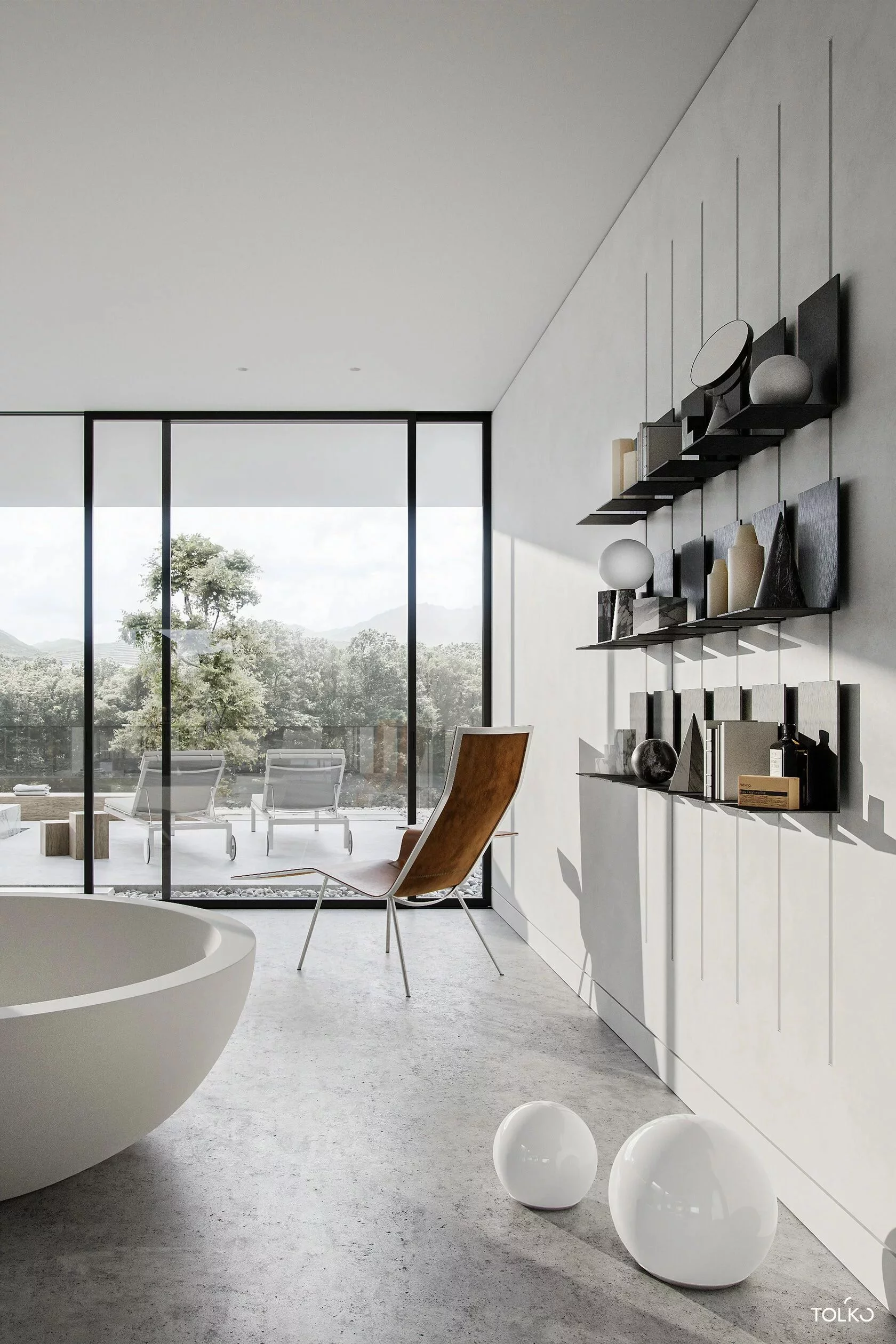 Плинтус алюминиевый скрытый с подсветкой Laconistiq Regular 41-100-300 без покрытия 3000×80×13 фото в интерьере