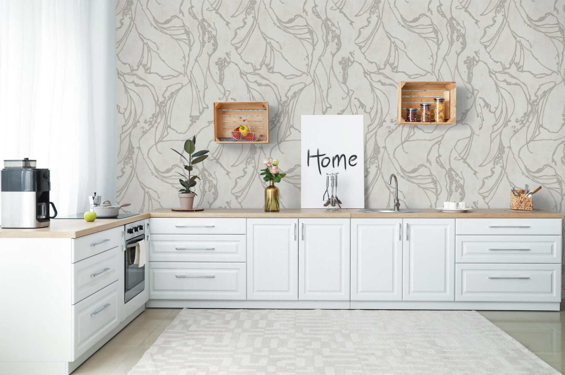 Обои Marburg City Glow 34202 10,05×1,06 фото в интерьере