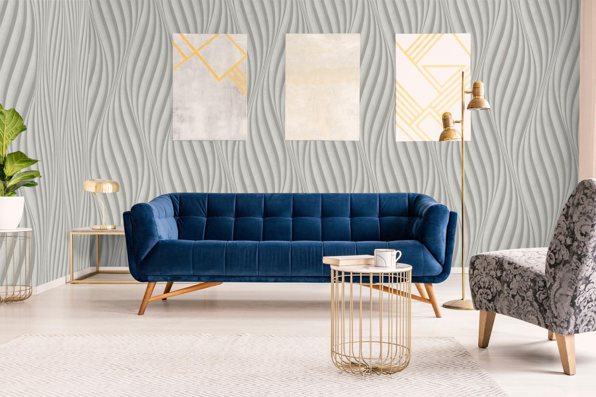 Обои Marburg City Glow 34209 10,05×1,06 фото в интерьере