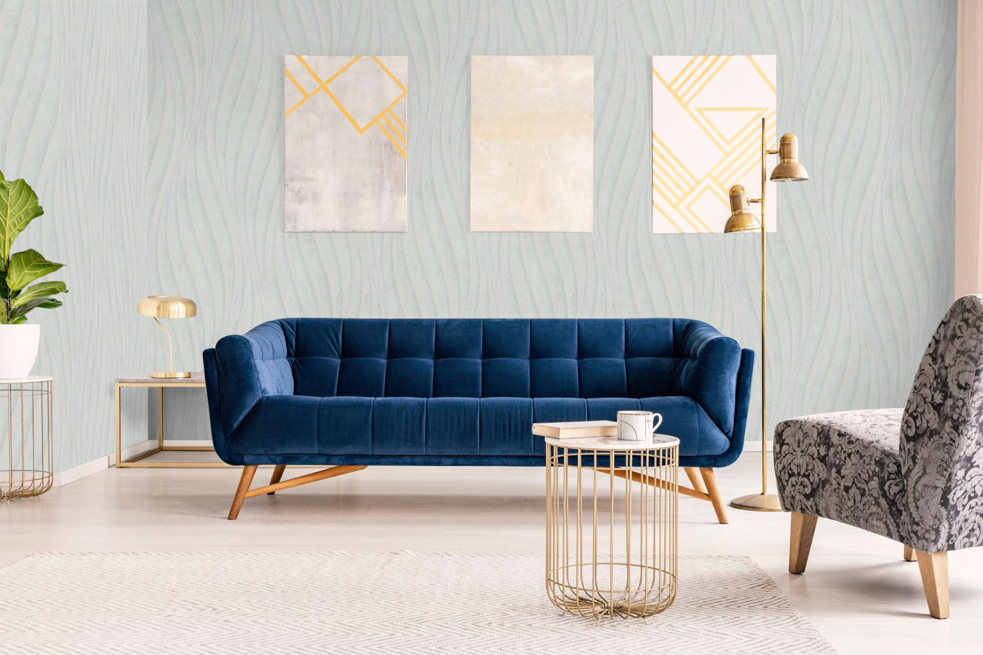 Обои Marburg City Glow 34210 10,05×1,06 фото в интерьере