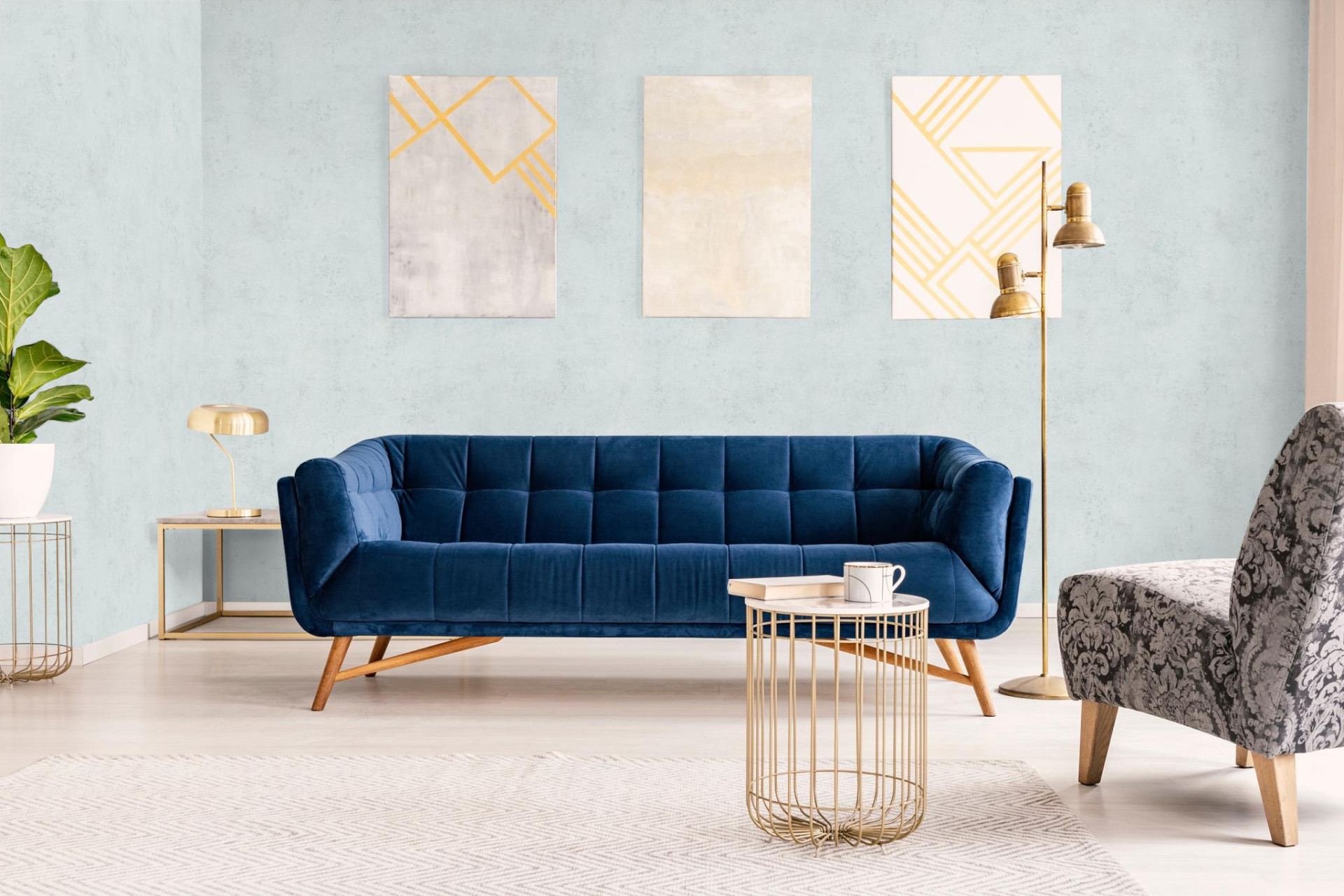 Обои Marburg City Glow 34216 10,05×1,06 фото в интерьере