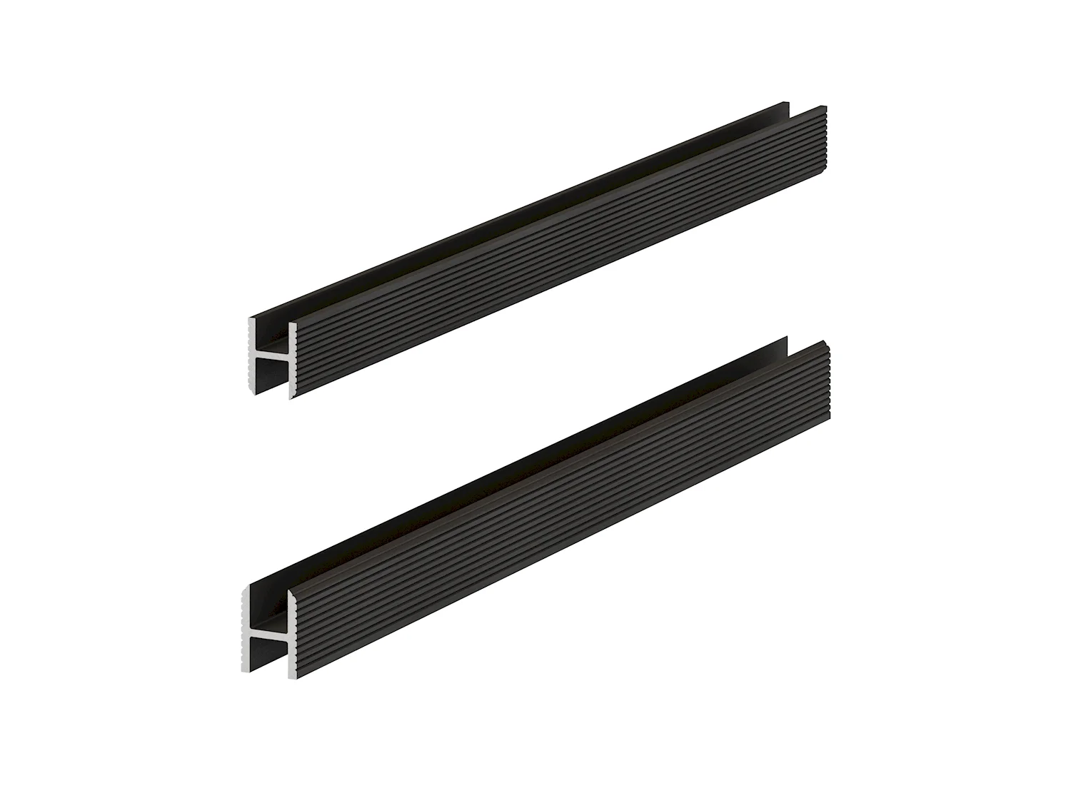 Профиль алюминиевый теневой Laconistiq Dual Черный 22-11-300 3000×8,6×12