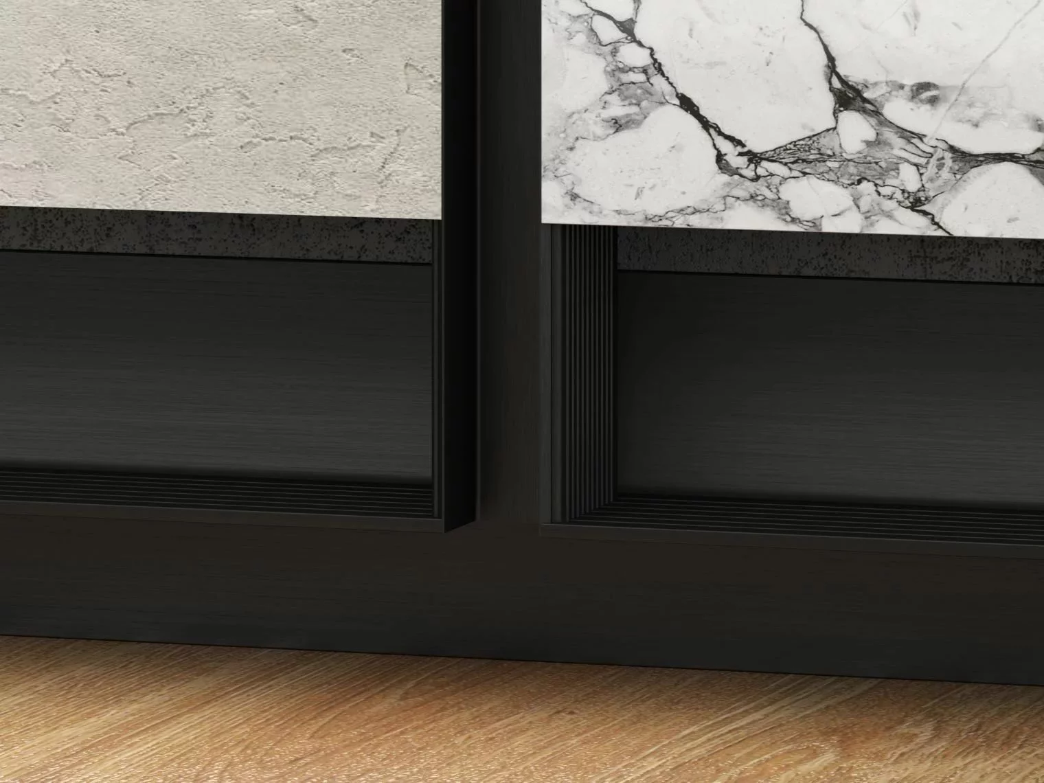 Профиль алюминиевый теневой Laconistiq Dual Черный 22-11-300 3000×8,6×12