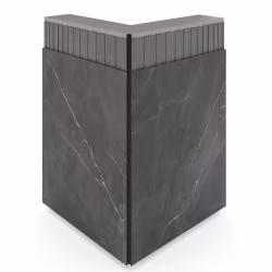 Профиль алюминиевый теневой Laconistiq Dual Черный 22-11-300 3000×8,6×12