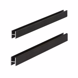 Профиль алюминиевый теневой Laconistiq Dual Черный 22-11-300 3000×8,6×12