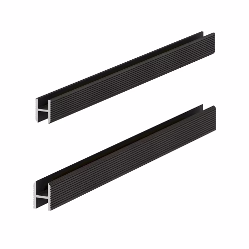 Профиль алюминиевый теневой Laconistiq Dual Черный 22-11-300 3000×8,6×12