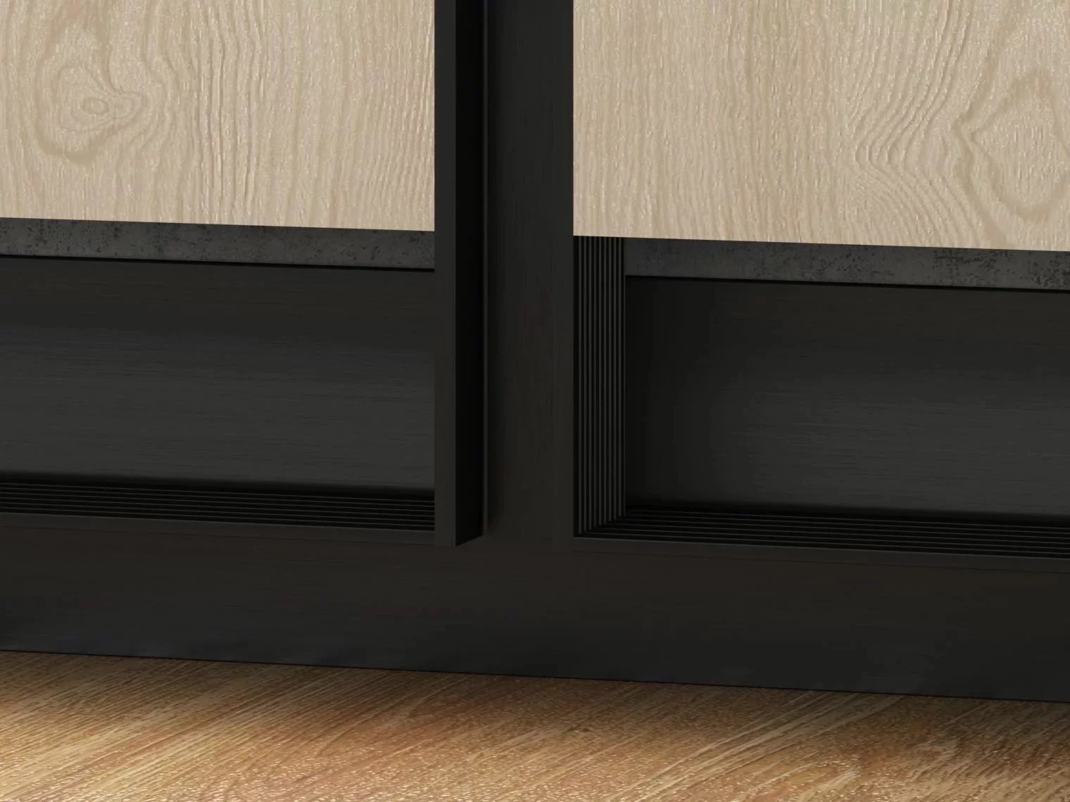 Профиль алюминиевый теневой Laconistiq Dual Черный 22-11-300 3000×8,6×12