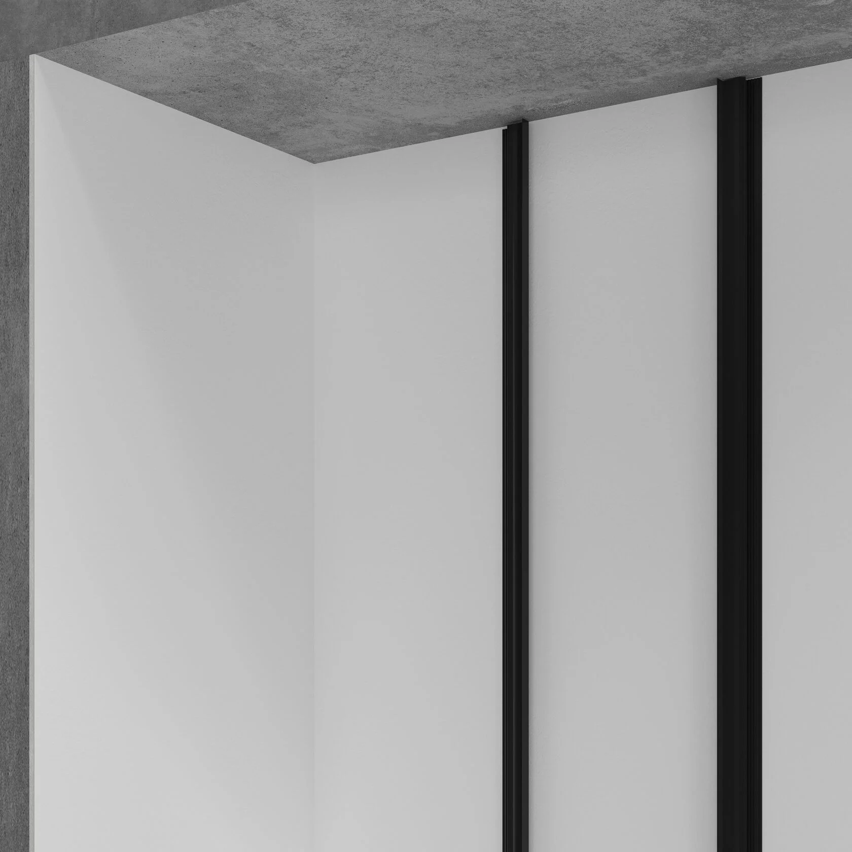 Профиль алюминиевый теневой с подсветкой Laconistiq Multilevel Черный RAL 9005 25-21-300 матовый 3000×46,3×27,7