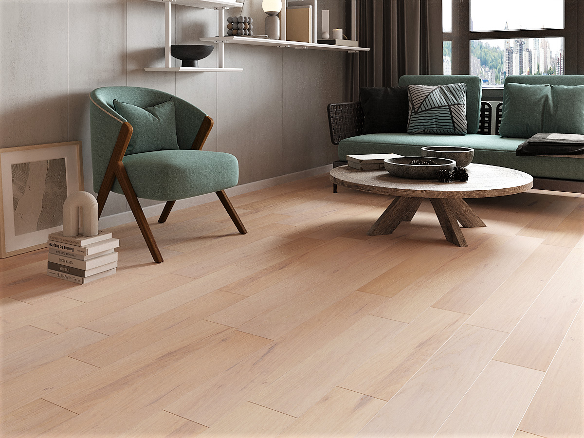 Инженерная доска Gran Parte Дуб Альто Alto 031 натур-классик 500-1500×155×15 фото в интерьере