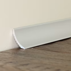 Плинтус алюминиевый Modern Decor мини EWA серебро 3000×15×15
