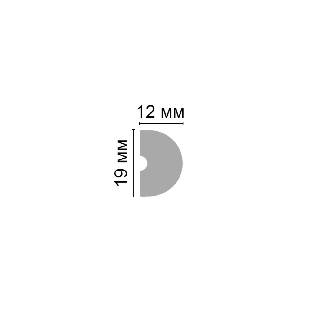 Молдинг из полистирола под покраску Decomaster D034 2000×19×12