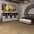 Кварцвиниловый SPC ламинат Damy Floor Family Орех Европейский 0036-2 1220×180×4 фото в интерьере