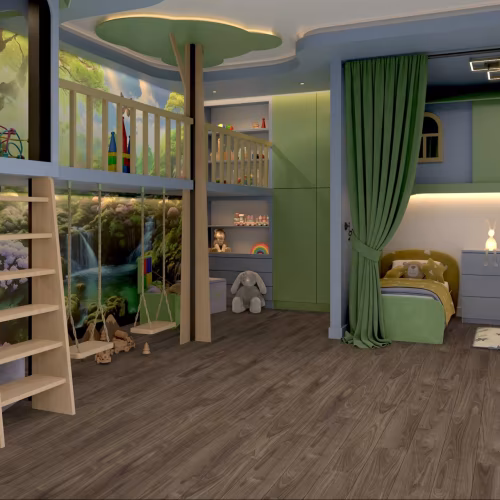 Кварцвиниловый SPC ламинат Damy Floor Family Орех Американский 0036-3 1220×180×4