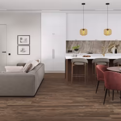 Кварцвиниловый SPC ламинат Damy Floor Family Орех Американский 0036-3 1220×180×4