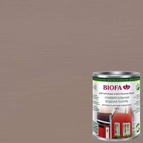Лазурь для дерева Biofa 5075 цвет 7513 0,4 л