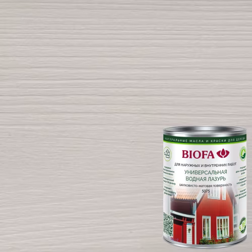 Лазурь для дерева Biofa 5075 цвет 7522 0,4 л