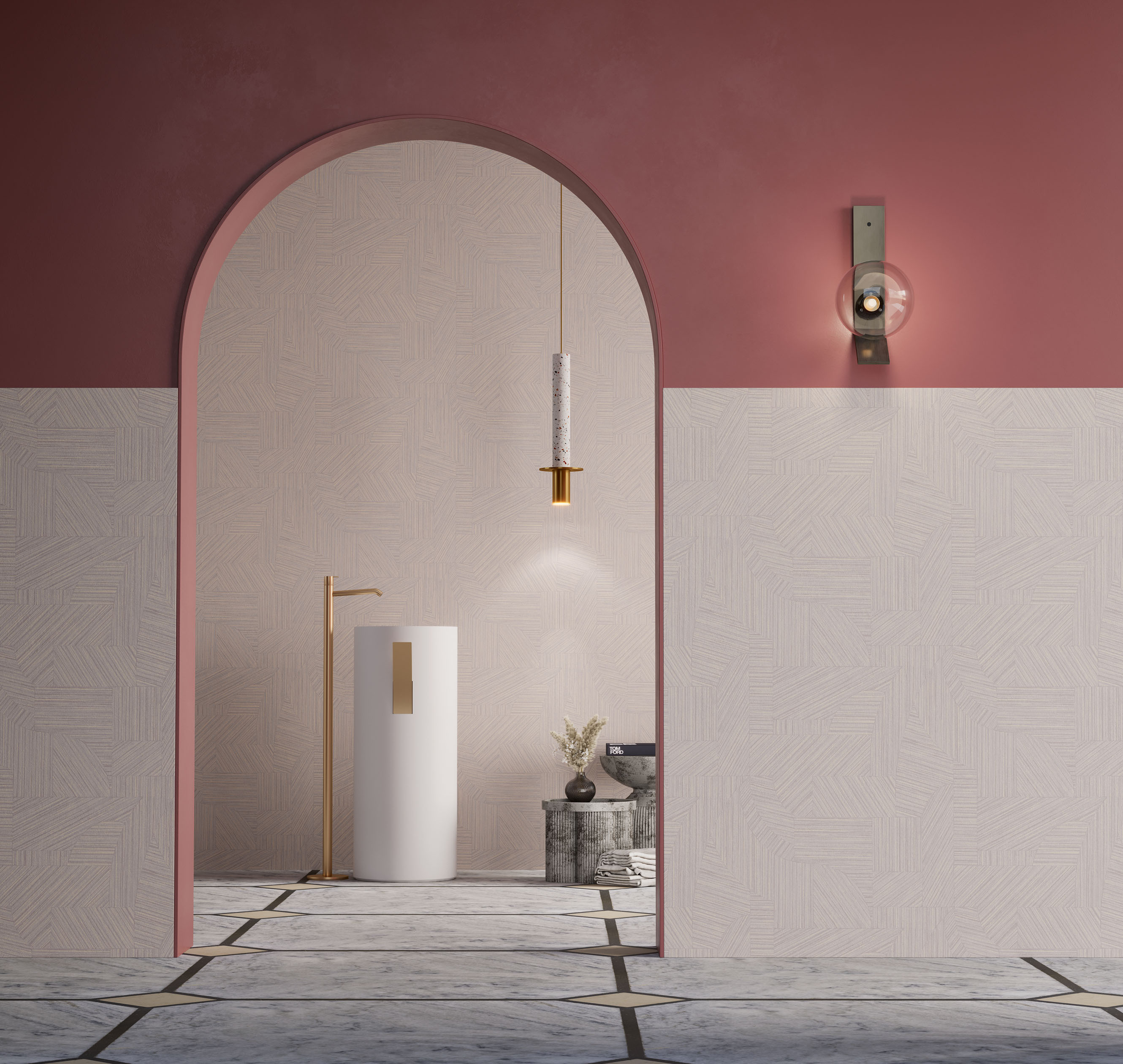 Обои Loymina Terra Marquetry TER1 001 10,05×1 фото в интерьере