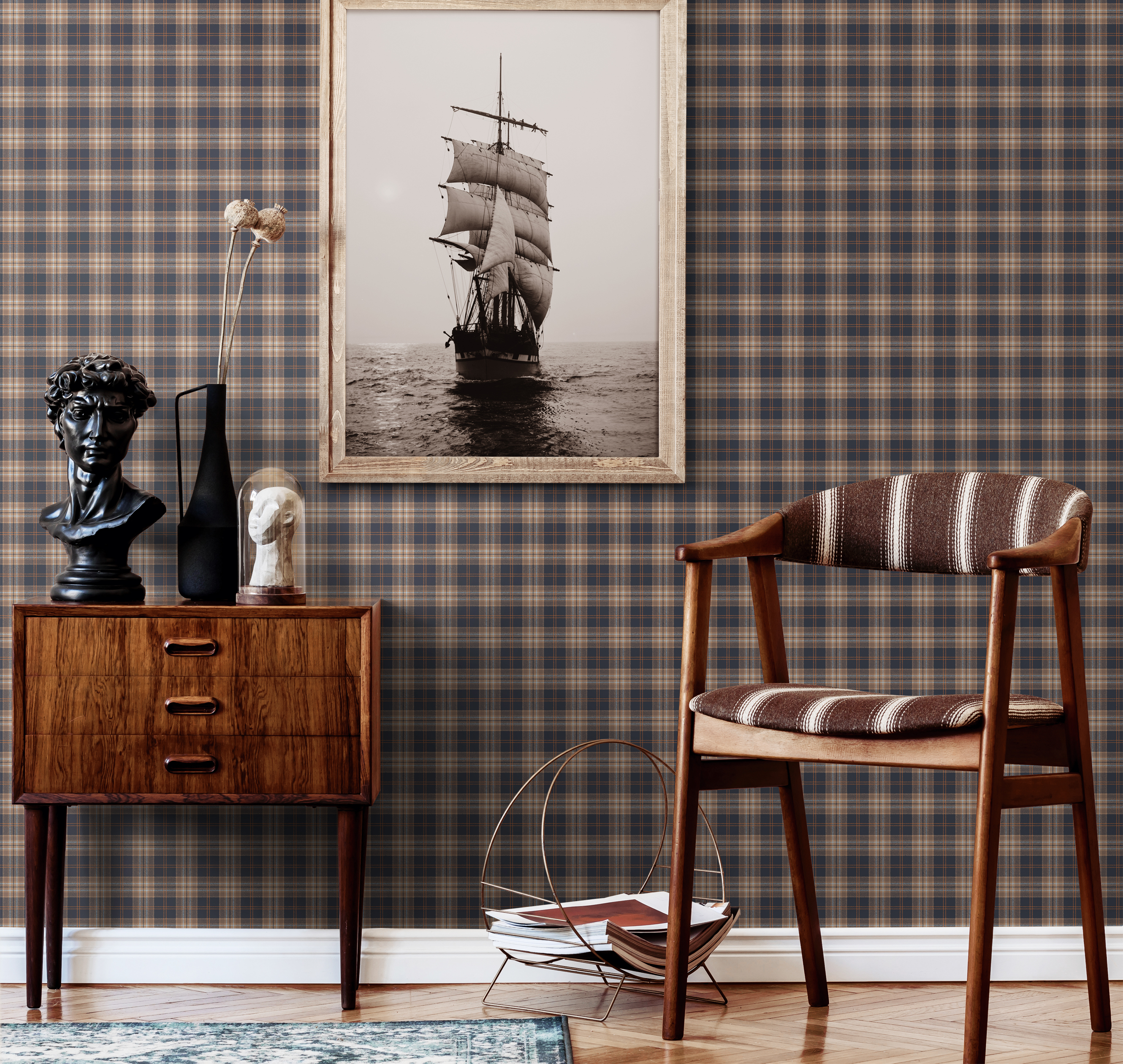 Обои Loymina Денди KN2 022 10,05×1 фото в интерьере