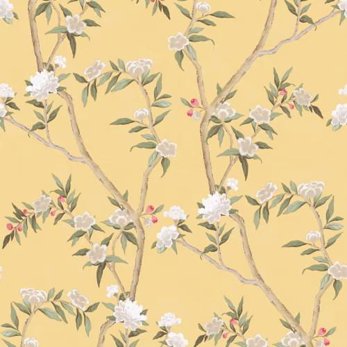 Обои Aura Spring Chinoiserie yellow 1900-3 10,05×0,53