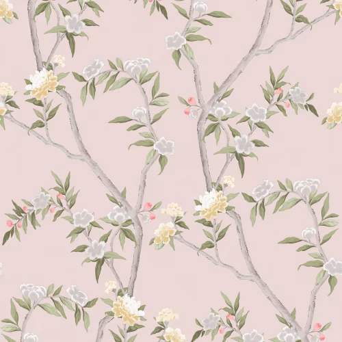 Обои Aura Spring Chinoiserie pink pastel 1900-4 10,05×0,53