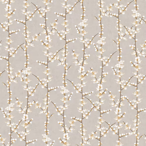 Обои Aura Spring Sakura row grey 1904-2 10,05×0,53
