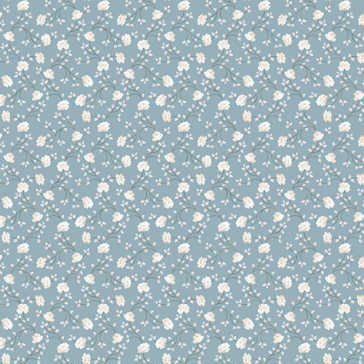 Обои Aura Spring Petit flowers blue 1905-1 10,05×0,53 Обои Aura Spring Petit flowers blue 1905-1 10,05×0,53