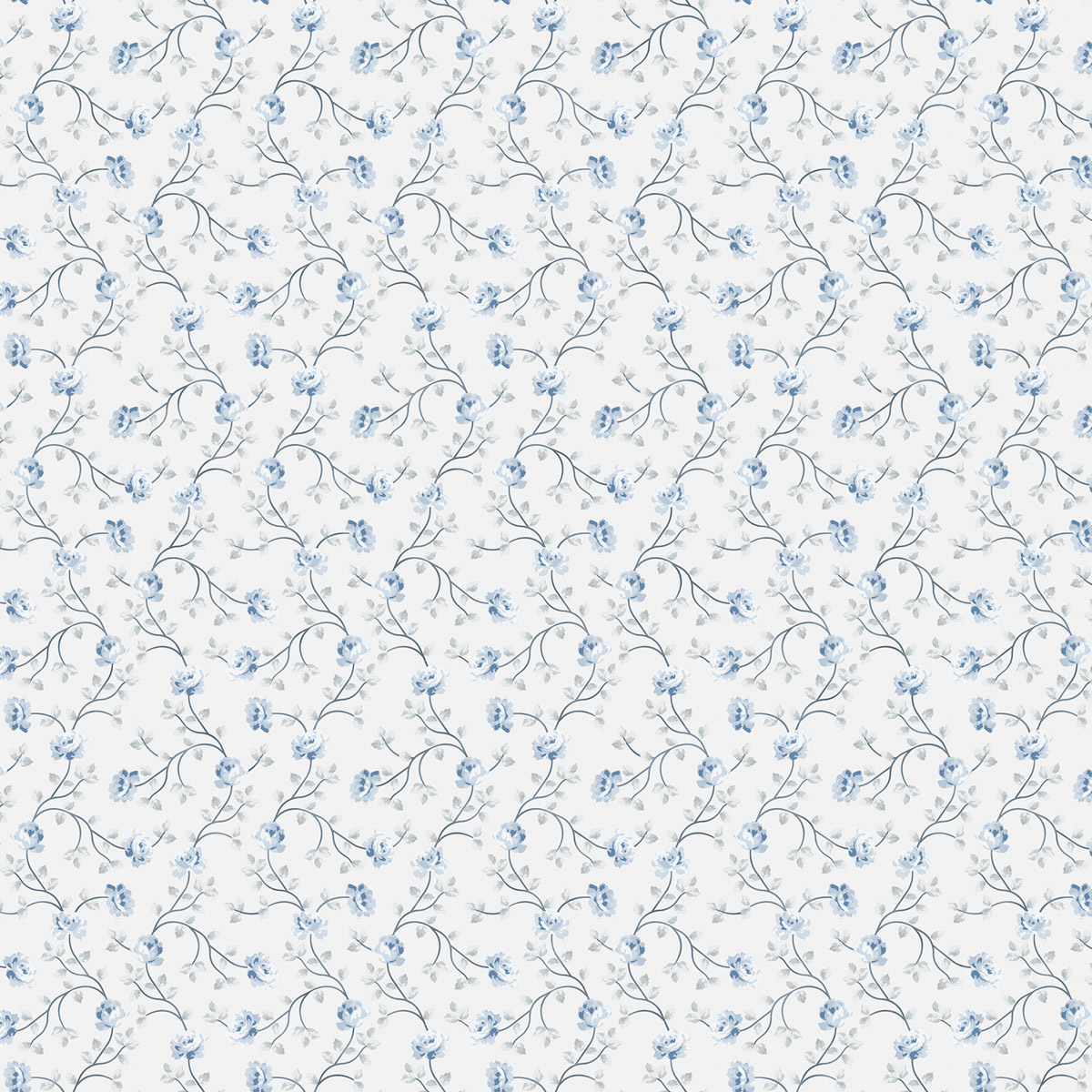 Обои Aura Spring Petit flowers white 1905-2 10,05×0,53