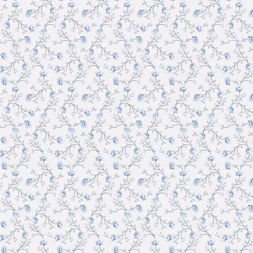 Обои Aura Spring Petit flowers white 1905-2 10,05×0,53