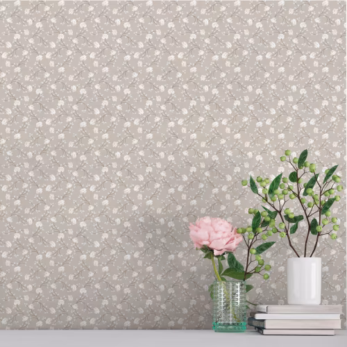 Обои Aura Spring Petit flowers beige 1905-3 10,05×0,53