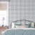Обои Aura Spring Plaid turquoise 1906-1 10,05×0,53 фото в интерьере