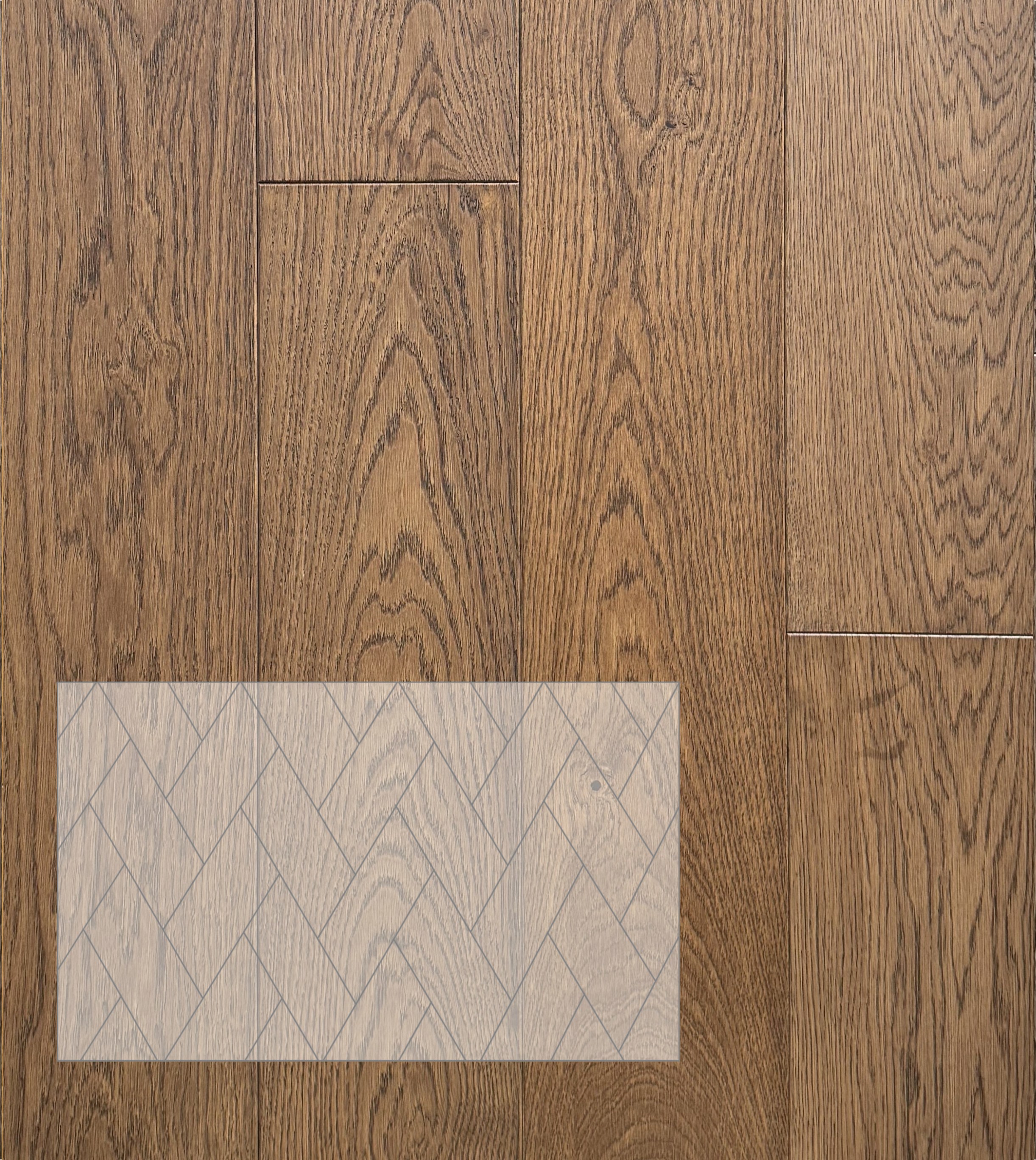 Инженерная доска Modern Decor Паттерн Дуб Браун селект итальянская елка 323×140×16