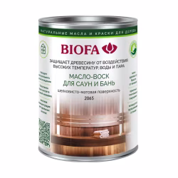 Масло-воск для саун и бань Biofa 2065 бесцветное 0,4 л