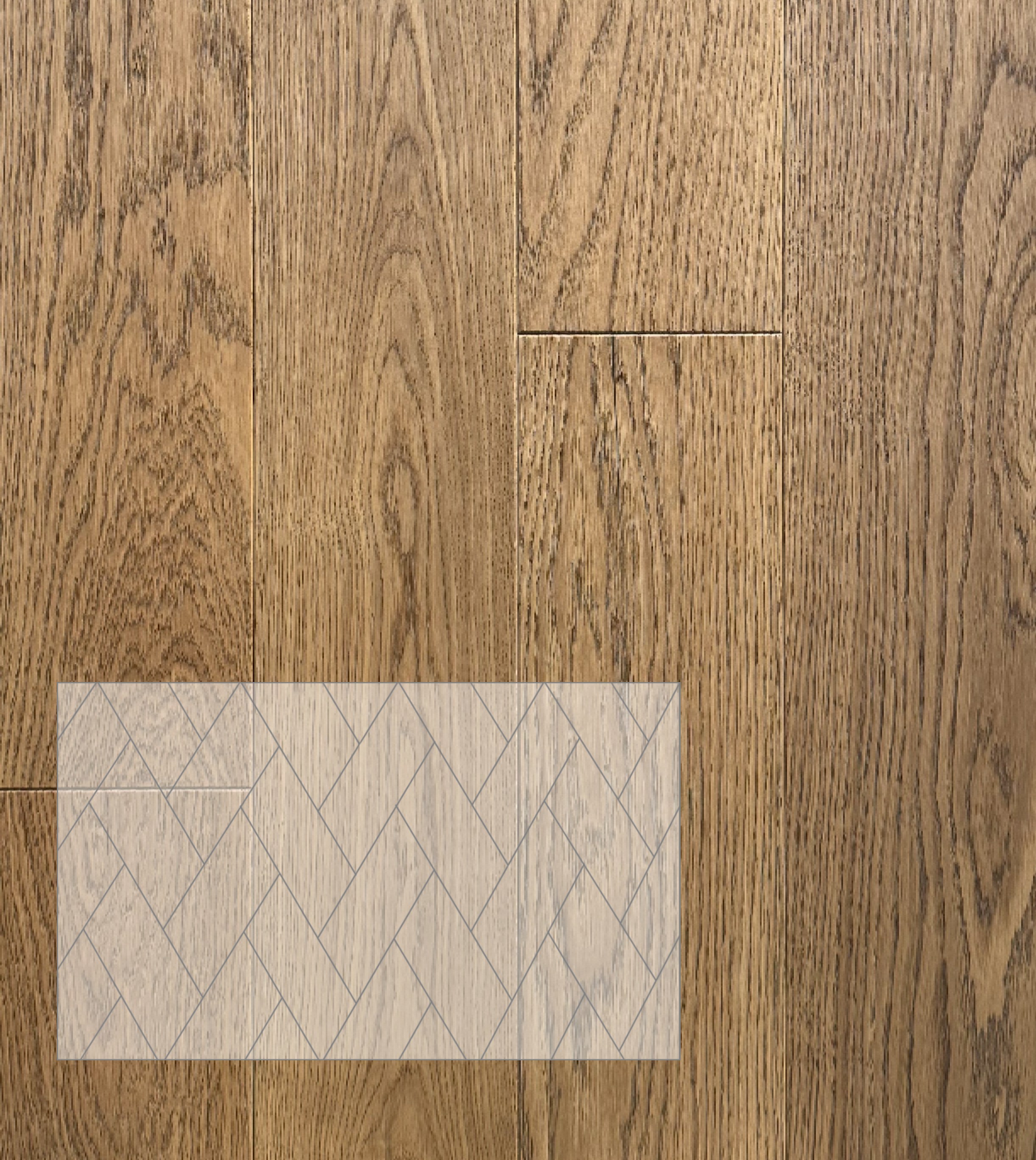 Инженерная доска Modern Decor Паттерн Дуб Титан натур итальянская елка 323×140×16