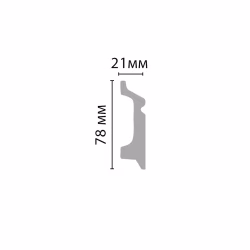 Плинтус Decomaster Дуб скандинавский D122-86 2400×78×21