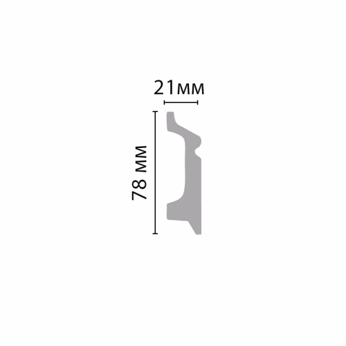 Плинтус Decomaster D122-79 2400×78×21
