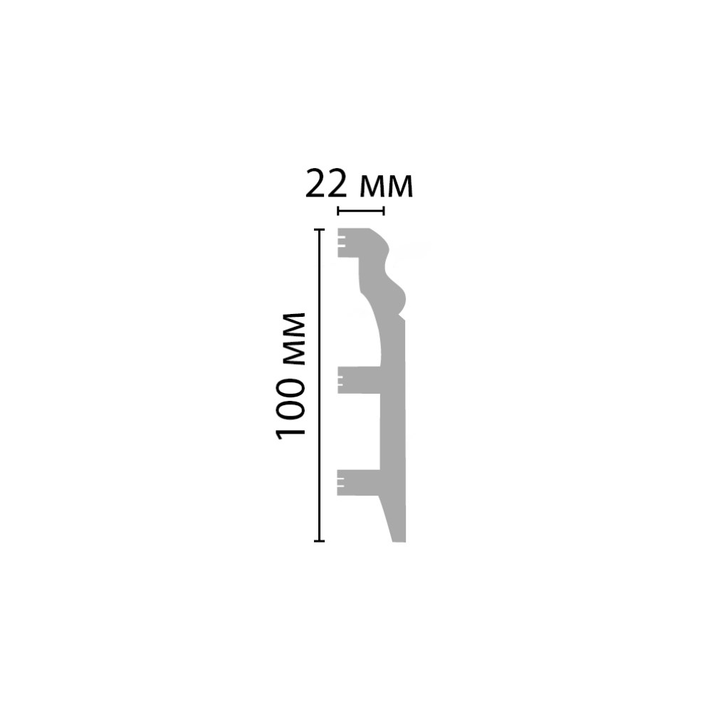 Плинтус Decomaster Венге D232-433 2400×100×22