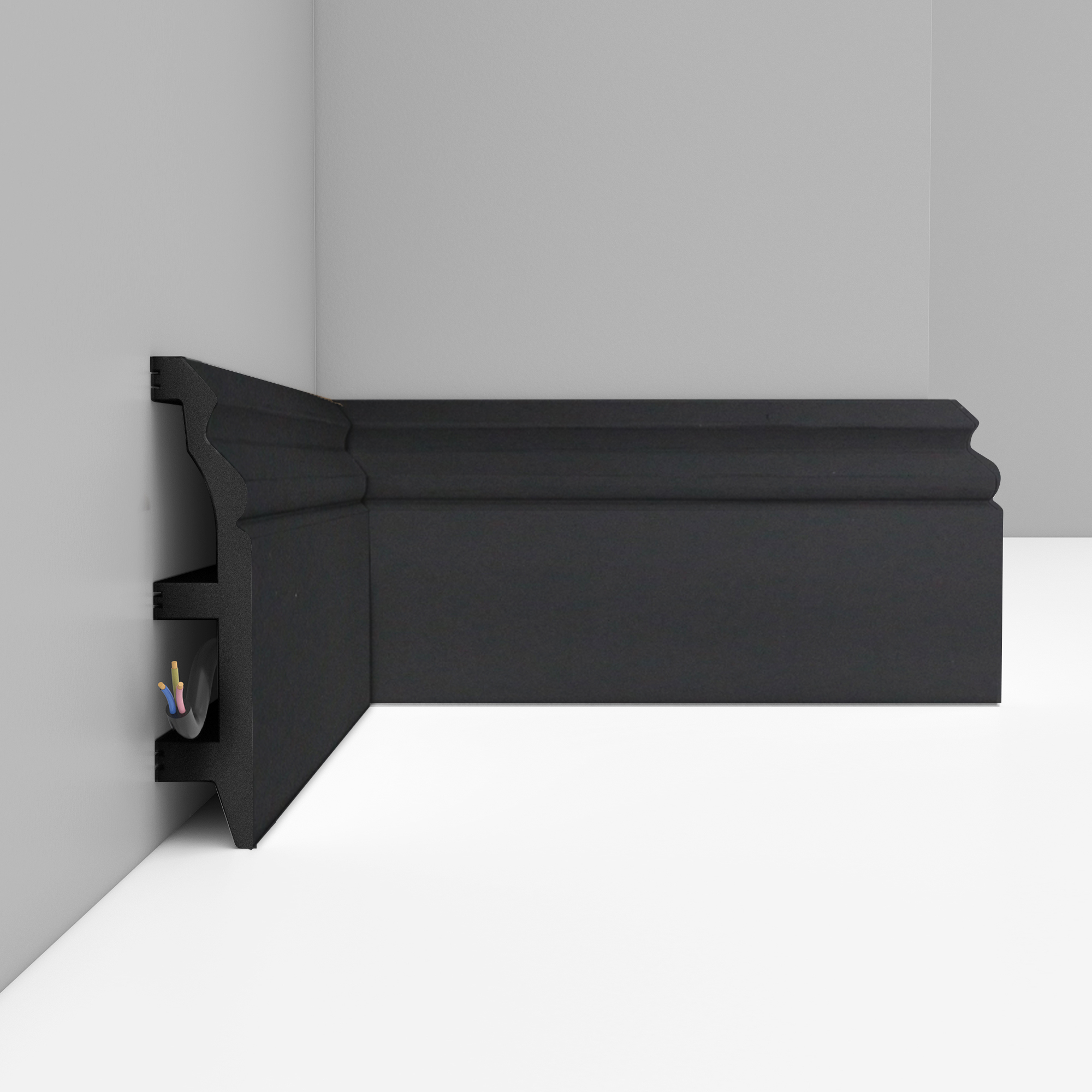 Плинтус Decomaster Антрацит D232-112 2400×100×22