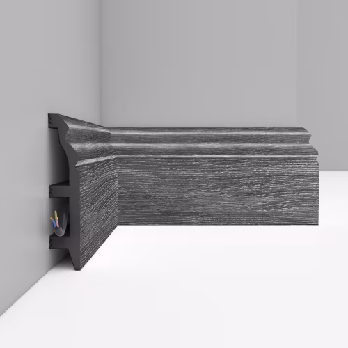 Плинтус Decomaster Дуб титан D232-87 2400×100×22