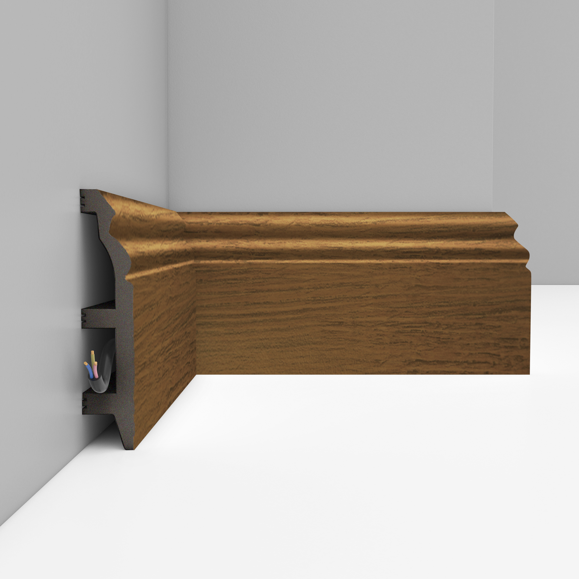 Плинтус Decomaster Дуб натуральный D232-88 2400×100×22